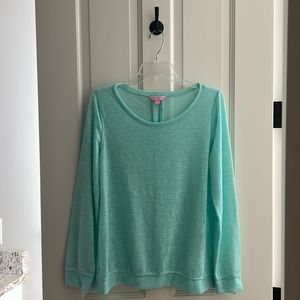 Lily Pulitzer scoop neck lightweight sweater.